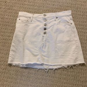 Gap high rise Jean skirt